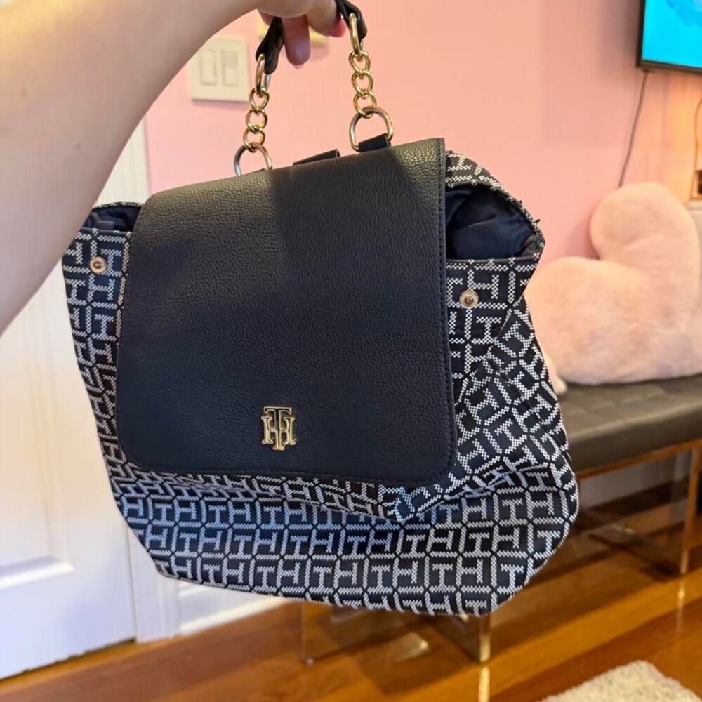 Tommy-hilfiger Women's Black and Navy Bag